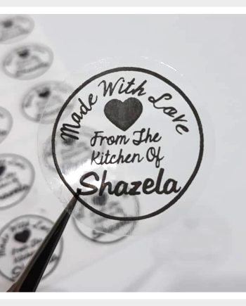 Transparent OPP Sticker