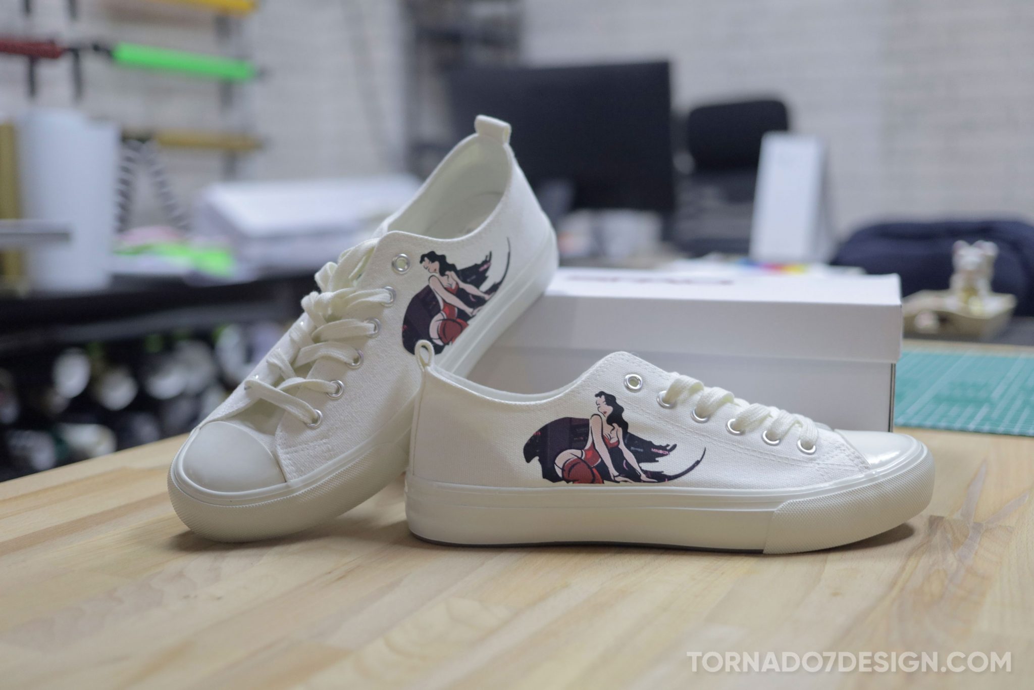 Custom Shoe Print Tornado7Design