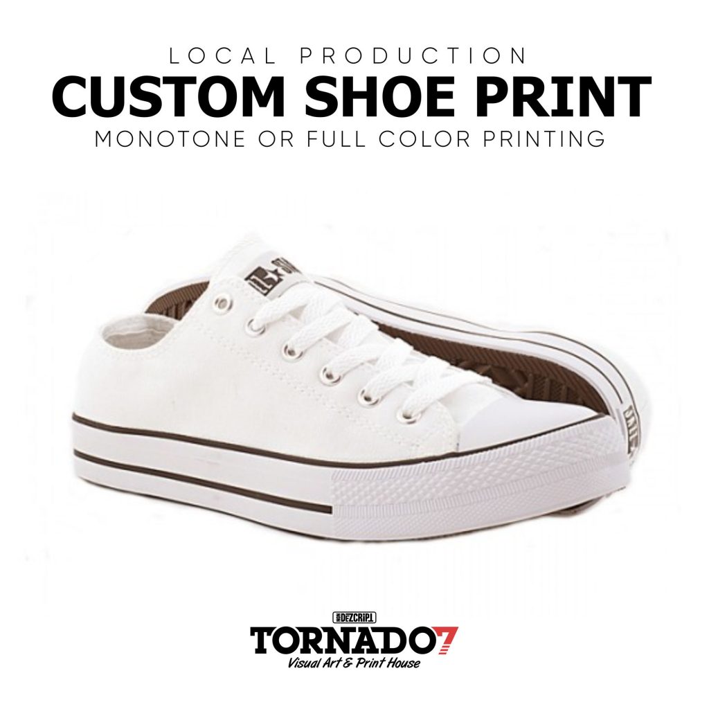 Custom Shoe Print Tornado7Design