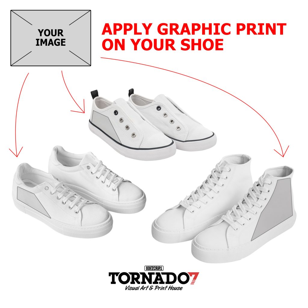 Custom Shoe Print Tornado7Design